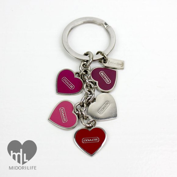 COACH Cascading Hearts Keychain - Picture 5 of 5